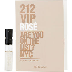 212 Vip Rose by Carolina Herrera EAU DE PARFUM SPRAY VIAL ON CARD for WOMEN