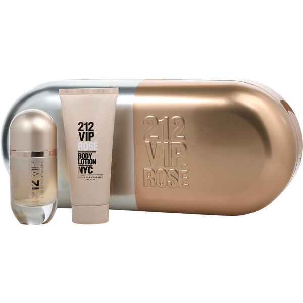 212 Vip Rose Carolina Herrera EAU DE PARFUM SPRAY & BODY LOTION SET