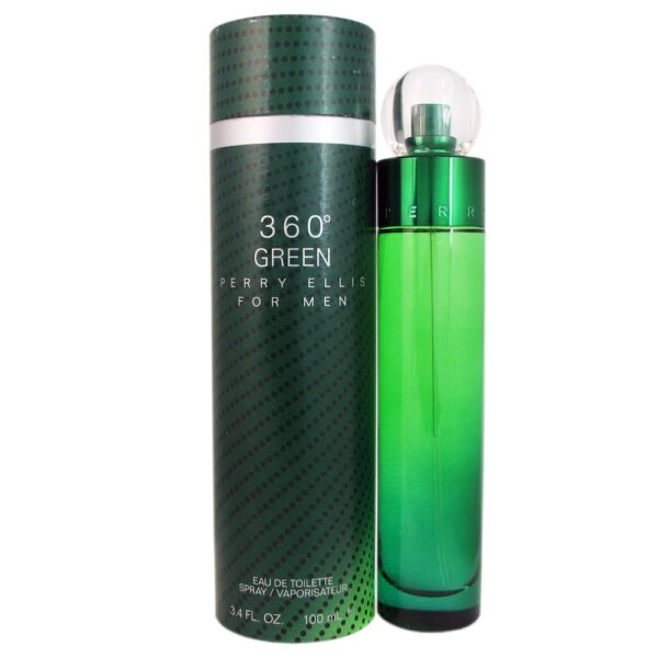 360 Green Cologne for Men Eau de Toilette Spray 3.4 oz