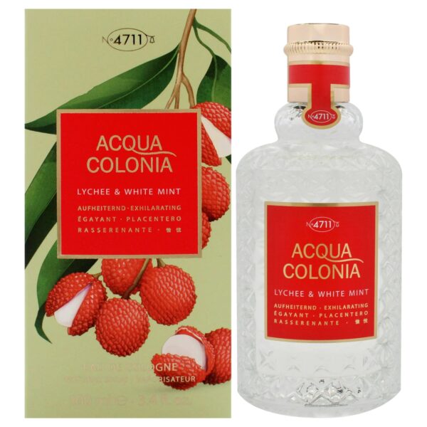 4711 Acqua Colonia Lychee & White Mint Eau de Cologne for Unisex – 3.4 oz