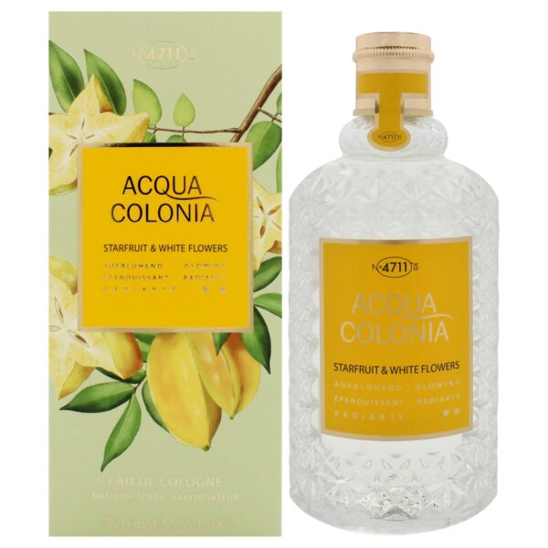 4711 Acqua Colonia Starfruit & White Flowers Eau de Cologne for Unisex – 5.7 oz