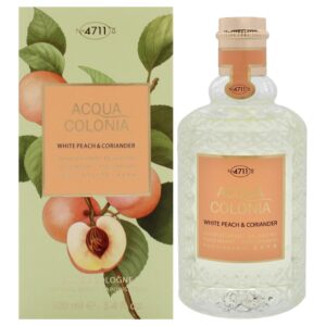 4711 Acqua Colonia White Peach & Coriander Eau de Cologne for Unisex – 3.4 oz