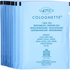 4711 Eau de Cologne Tissue Pack - Classic Unisex Fragrance (10 Count)