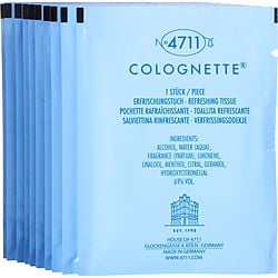 4711 Eau de Cologne Tissue Pack - Classic Unisex Fragrance (10 Count)