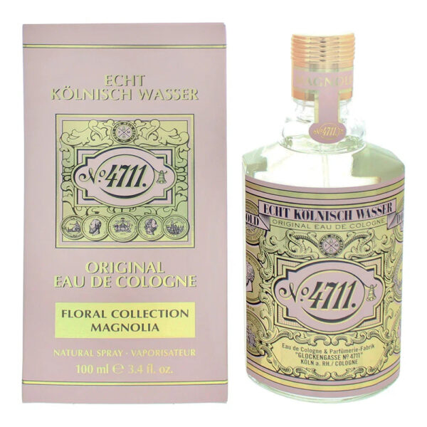 4711 Floral Collection Magnolia Eau de Cologne for Unisex – 3.4 oz