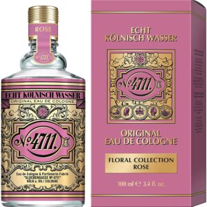 4711 Floral Collection Rose Eau de Cologne for Unisex – 3.4 oz