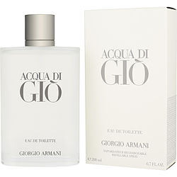 Acqua Di Gio by Giorgio Armani EDT Refillable Spray 6.7oz for Men