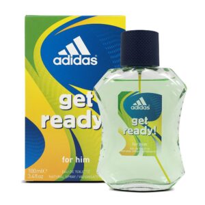 Adidas Get Ready Eau de Toilette for Men – 3.4 oz