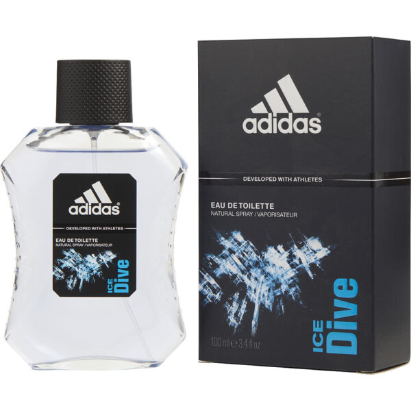 Adidas Ice Dive DEVELOPED WITH ATHLETES Eau de Toilette for Men – 3.4 oz