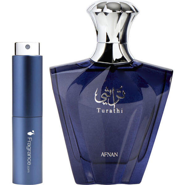 Afnan Turathi Blue Perfumes TRAVEL Eau de Parfum for Men – 0.27 oz