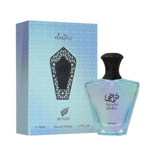Afnan Turathi Electric Eau de Parfum for Unisex – 3 oz
