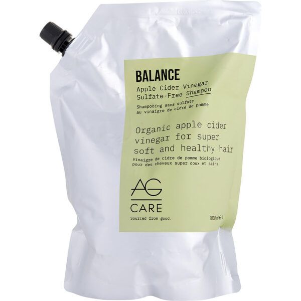 AG Hair Care BALANCE Apple Cider Vinegar Sulfate Free Shampoo – 33.8 oz