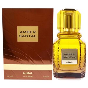 Ajmal Amber Santal Eau de Parfum for Women – 3.4 oz