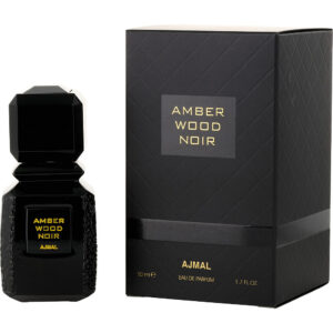 Ajmal Amber Wood Noir Eau de Parfum for Unisex – 1.7 oz
