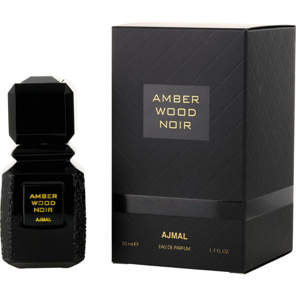 Ajmal Amber Wood Noir Eau de Parfum for Unisex – 1.7 oz