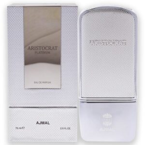 Ajmal Aristocrat Platinum Eau de Parfum for Men – 2.5 oz