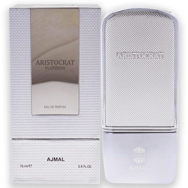 Ajmal Aristocrat Platinum Eau de Parfum for Men – 2.5 oz
