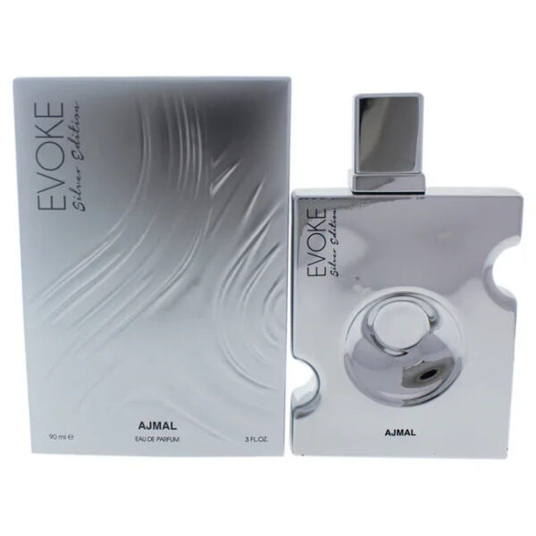 Ajmal Evoke Silver Edition Eau de Parfum for Men – 3 oz