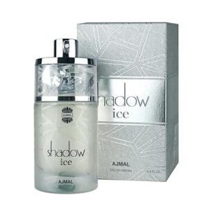 Ajmal Shadow Ice Eau de Parfum for Unisex – 2.5 oz