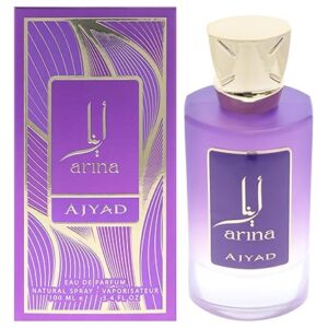Ajyad Arina Eau de Parfum for Women – 3.4 oz