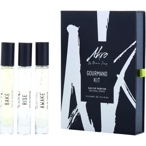 Akro Variety 3-Piece Gourmand Travel Kit – Unisex Eau de Parfum Minis
