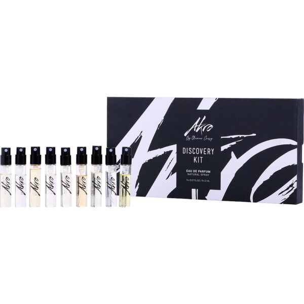 Akro Variety 9-Piece Discovery Kit – Unisex Eau de Parfum Vials