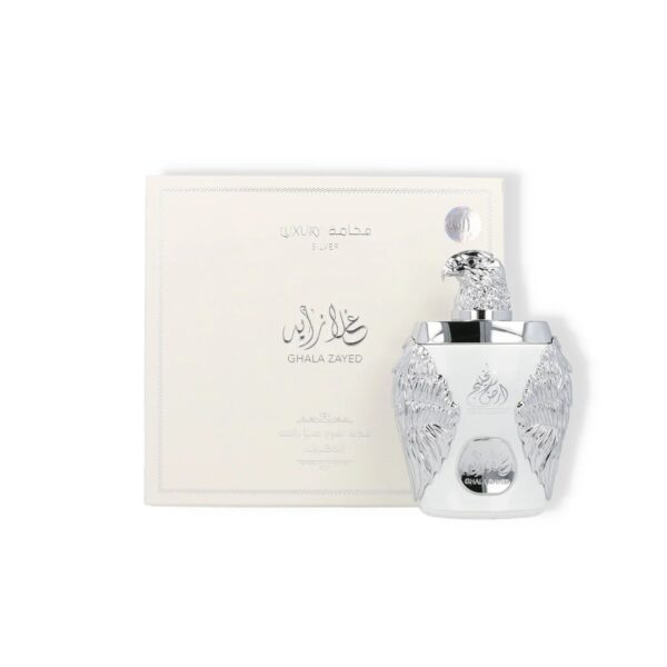 Al Battash Concepts Ard Al Khaleej Ghala Zayed Luxury Silver Eau de Parfum for Unisex – 3.4 oz