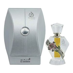 Al Haramain Almas Silver Perfume Oil for Unisex – 0.33 oz