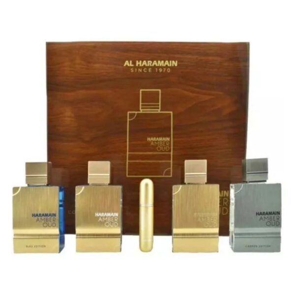 Al Haramain Amber Oud Collection Eau de Parfum for Unisex – 4 piece gift set