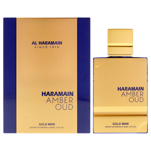 Al Haramain Amber Oud Gold Mine Extrait de Parfum for Unisex – 3.4 oz