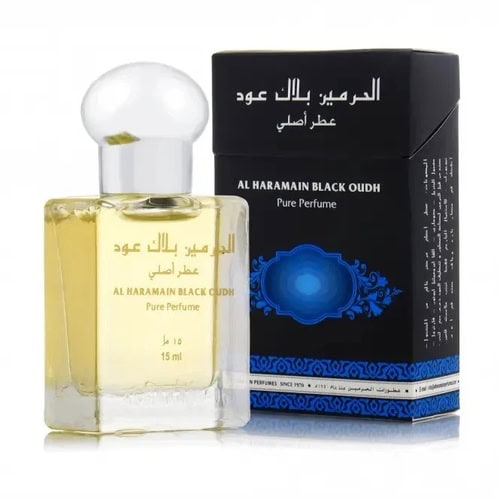 Al Haramain Black Oud Unisex Pure Perfume - 0.5 oz