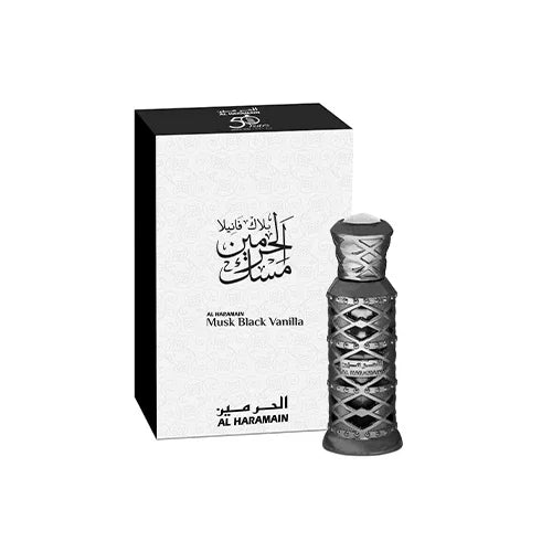 Al Haramain Maison Alhambra Musk Black Vanilla Perfume Oil for Unisex – 0.4 oz
