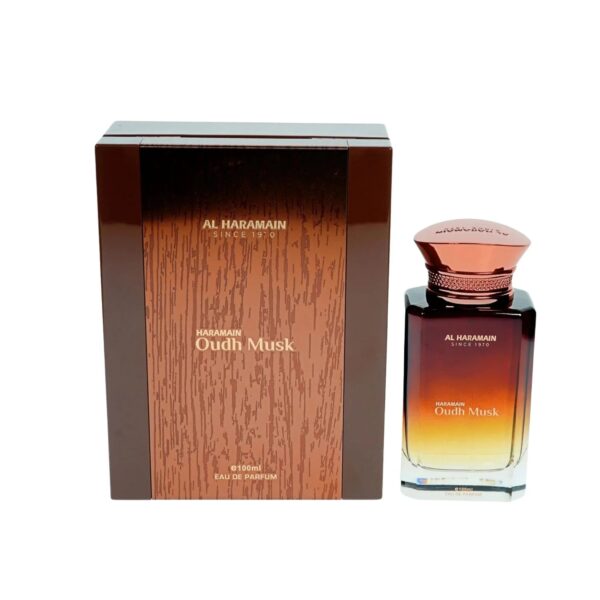 Al Haramain Oudh Musk Eau de Parfum for Men – 3.33 oz