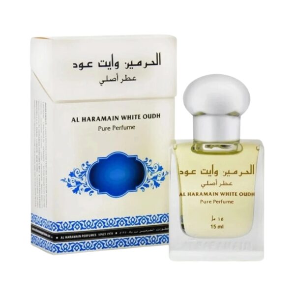 Al Haramain White Oudh Perfume Oil for Unisex – 0.5 oz