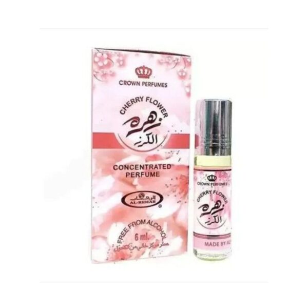 Al-Rehab Al Rehab Cherry Flower Perfume Oil for Women – 0.2 oz