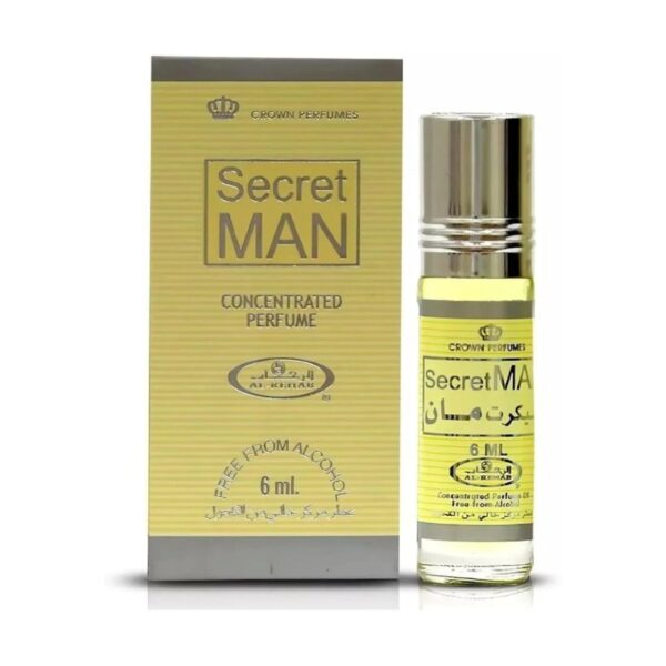 Al-Rehab Al Rehab Secret Man Perfume Oil for Men – 0.2 oz