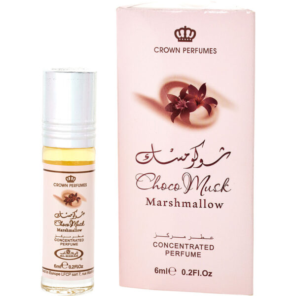 Al Rehab Choco Musk Marshmallow CONCENTRATED ROLL ON OIL for Unisex – 0.2 oz