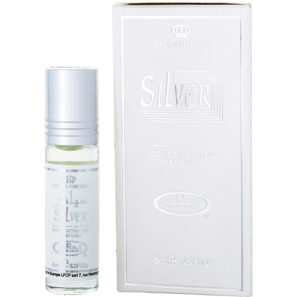 Al Rehab Silver CONCENTRATED ROLL ON OIL for Men – 0.2 oz