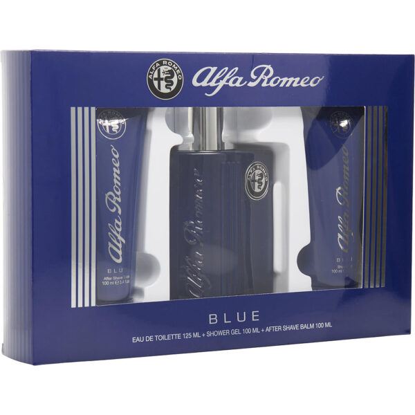 Alfa Romeo Blue for Men EDT Spray 4.2 oz Gift Set