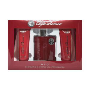 Alfa Romeo Red by Alfa Romeo EDT SPRAY 4.2 OZ & AFTERSHAVE BALM 3.4 OZ & SHOWER GEL 3.4 OZ for MEN