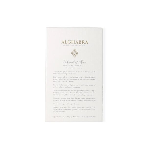 Alghabra Parfums Labyrinth Of Spices Extrait de Parfum for Unisex – 1.7 oz