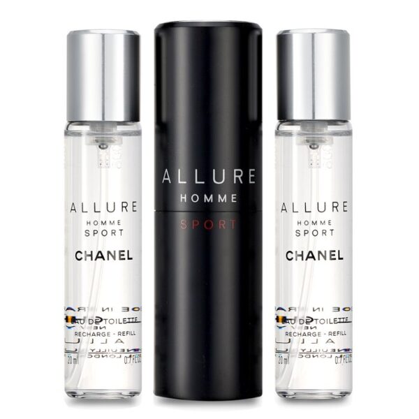 Allure Homme Sport Eau De Toilette Travel Spray & Two Refills