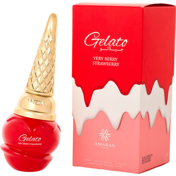 Amaran Gelato Very Berry Strawberry Eau de Parfum for Unisex – 3.4 oz