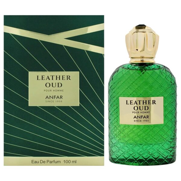 Anfar Leather Oud Eau de Parfum for Men – 3.4 oz