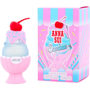 Anna Sui Sundae Pretty Pink Eau de Toilette for Women – 0.17 oz