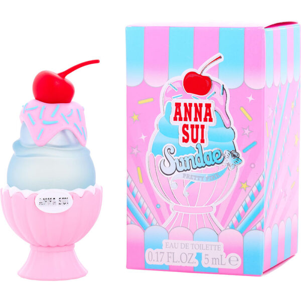 Anna Sui Sundae Pretty Pink Eau de Toilette for Women – 0.17 oz