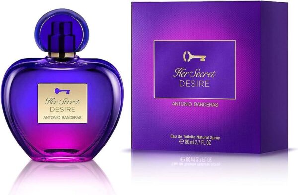 Antonio Banderas Her Secret Desire Eau de Toilette for Women – 2.7 oz