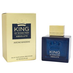 Antonio Banderas King Of Seduction Absolute Eau de Toilette for Men – 3.4 oz