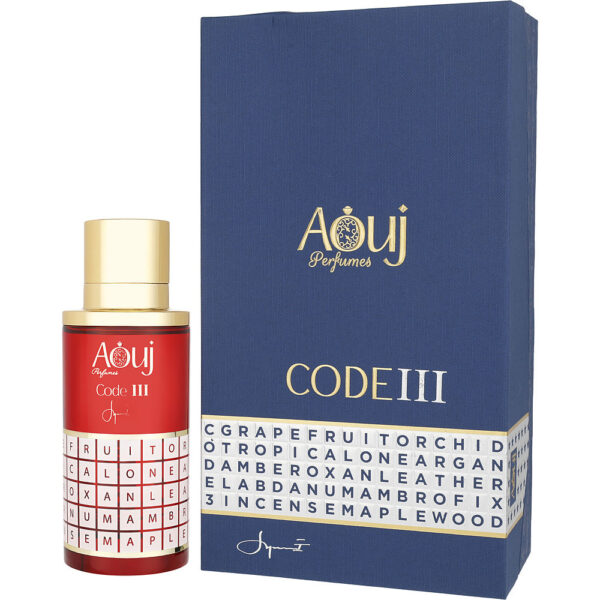 Aouj Perfumes Code 3 Eau de Parfum for Men – 3.4 oz