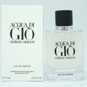 Aqua Di Gio Eau de Parfum Refillable Spray for Men 2.5 oz
